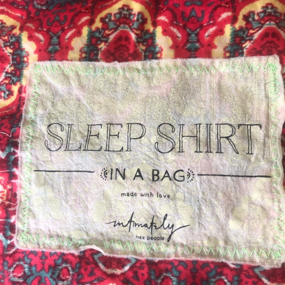 Sleep shirt in a bag